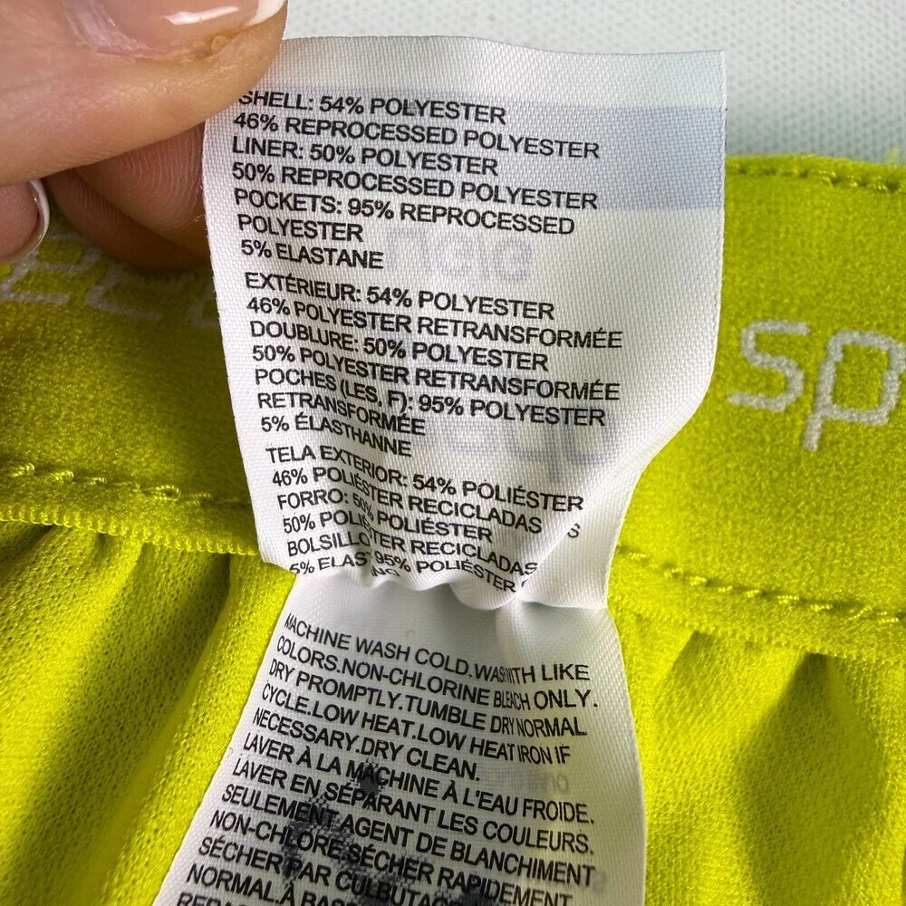 Speedo Men's Swim Trunks Size L Royal Blue Lime Green Geometric Pockets Lined